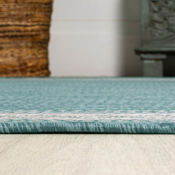 Lucia Classic Diamond Border Indoor/outdoor Area Rug